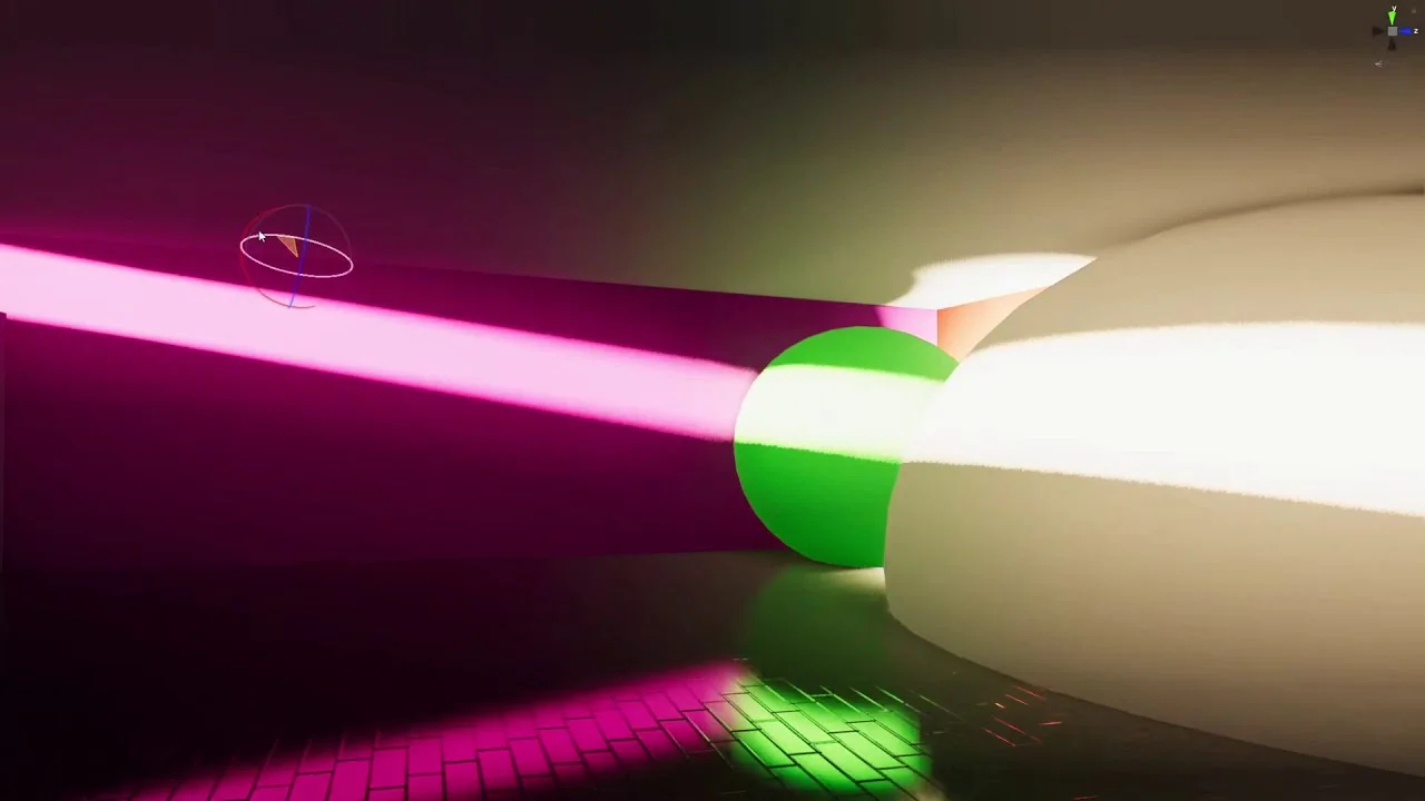 YouTube thumbnail — Screen-space global illumination demo in Unity (mobile VR) for Vanta Reality Studio